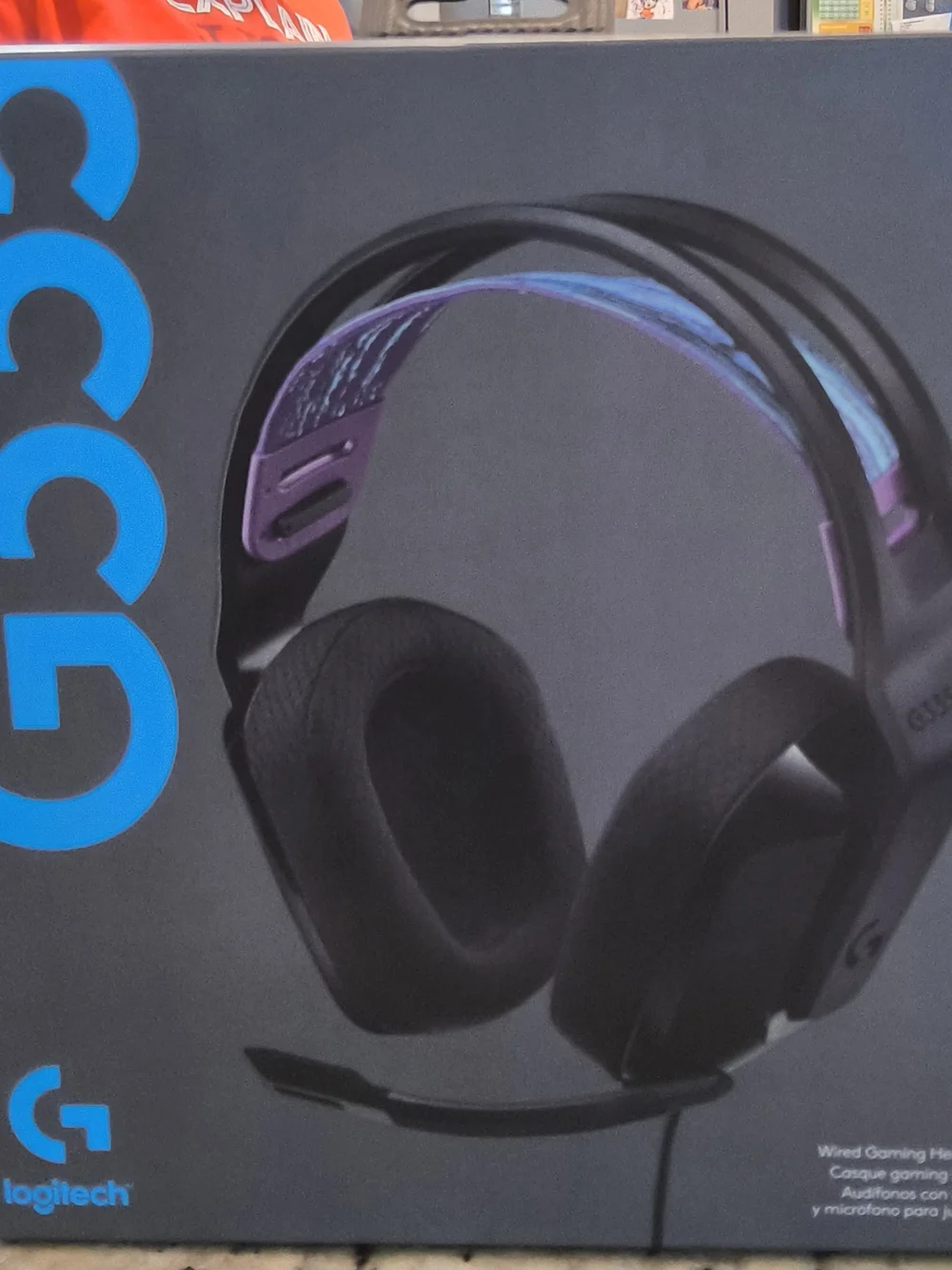 Logitech G335 Wired Gaming Headset - Black with Purple Accents